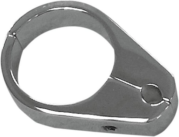 Drag Specialties - 06580042 - Cable Clamp - Single Throttle/Idle - 1" - Chrome
