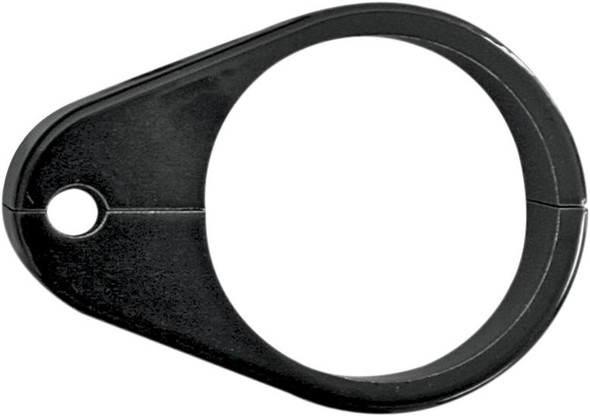 Drag Specialties - 06580058 - Cable Clamp - Single Throttle/Idle - 1-1/2" - Black
