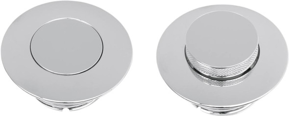 Drag Specialties - 07030293 - Gas Cap - Large - Vented - Pop-Up - Chrome