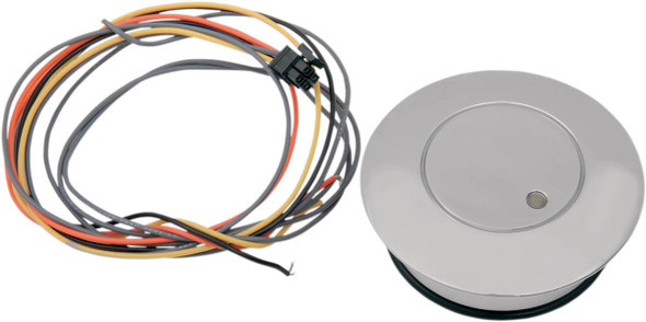 Drag Specialties - 07030510 - Fuel Level Gas Cap with LED Light - Chrome