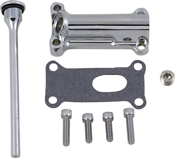 Drag Specialties - 07100253 - Engine Oil Spout Kit - Chrome - 93'-98' Touring
