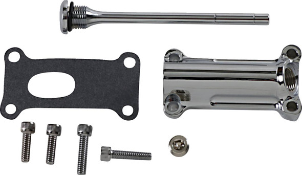 Drag Specialties - 07100254 - Engine Oil Spout Kit - Chrome - 99'-01' Touring