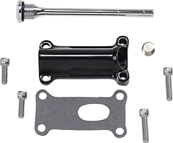 Drag Specialties - 07100257 - Engine Oil Spout Kit - Black - 99'-01' Touring