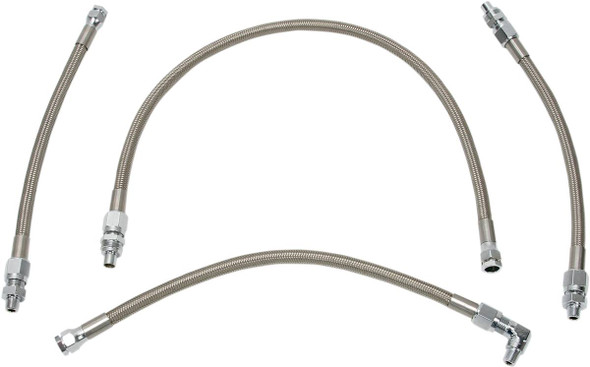 Drag Specialties - 07110036 - Oil Line Kit - Stainless Steel - Softail