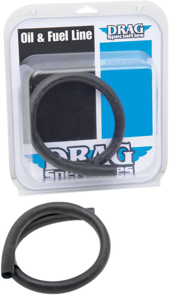 Drag Specialties - 07110196 - Fuel/Oil Line - Black - 1/2" - 2'