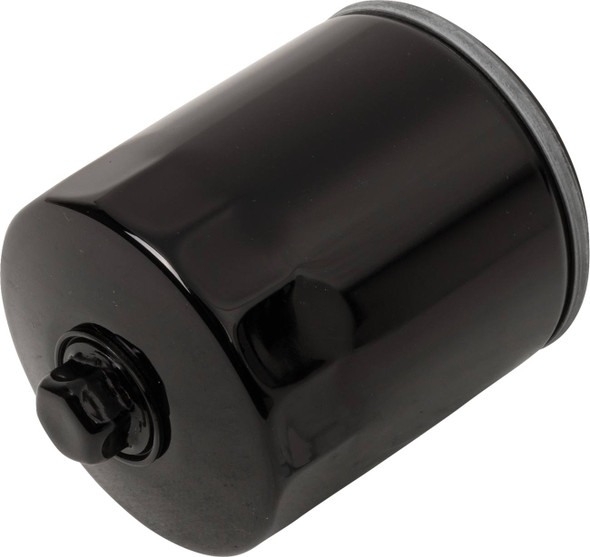 Drag Specialties - 07120022 - Oil Filter with Nut - Black - V-Rod