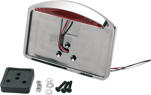 Drag Specialties - 09066040 - License Plate Mount - Half-Moon