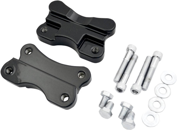 Drag Specialties - 14100067 - Fender-To-Fork Adapters - Gloss Black
