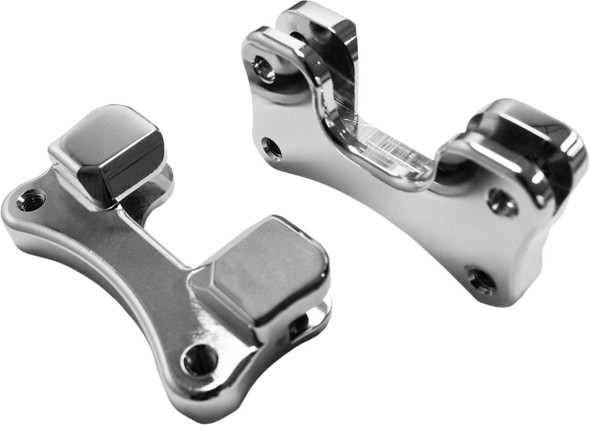 Drag Specialties - 14100095 - Fender-To-Fork Adapters - Chrome