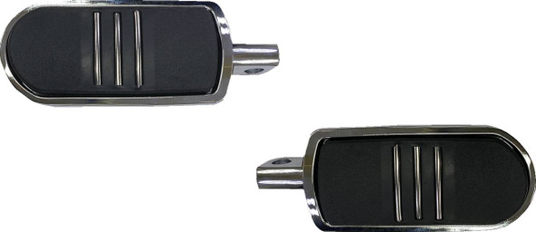 Drag Specialties - 16202479 - Sweeper Foot Pegs - Chrome - FX