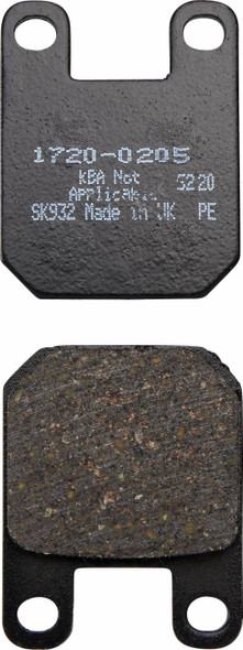 Drag Specialties - 17200205 - Organic Brake Pads - "F" Caliper