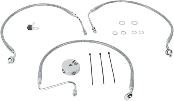 Drag Specialties - 17410870 - Brake Line - Front (Lower/Upper) - Stainless Steel