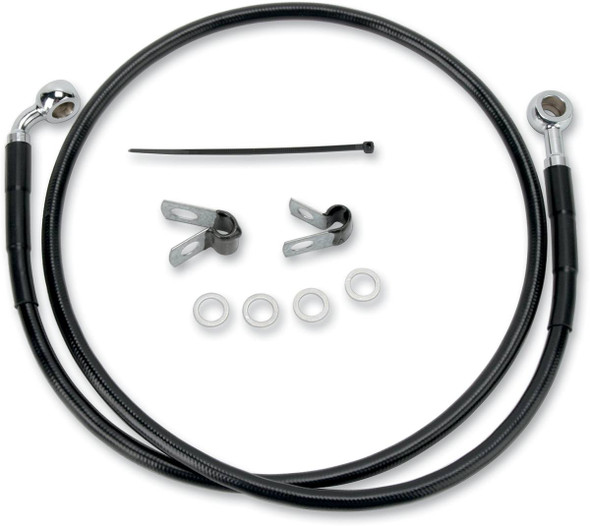Drag Specialties - 17412526 - Brake Line - Front (Upper) - Black