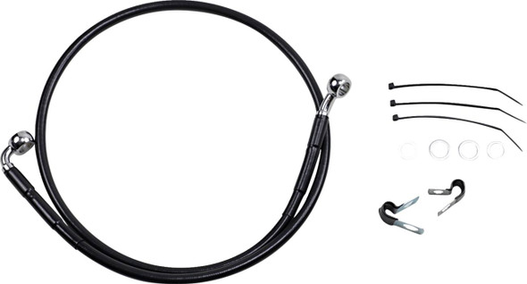 Drag Specialties - 17412556 - Brake Line - Front (Upper) - Black