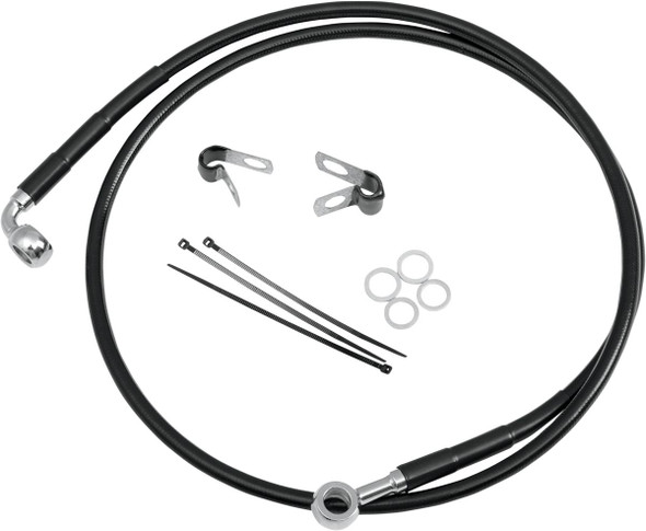 Drag Specialties - 17412580 - Brake Line - Front (Upper) - Black