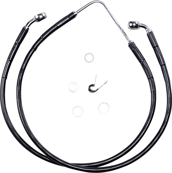Drag Specialties - 17412586 - Brake Line - Front (Upper) - Black