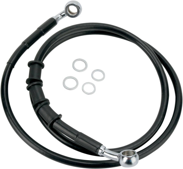 Drag Specialties - 17412798 - Brake Line - Front (Upper) - Black