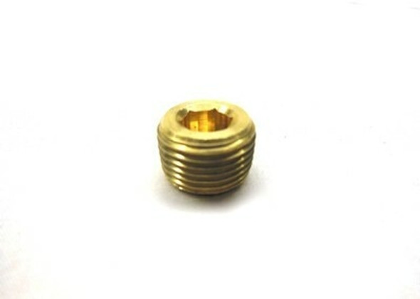 Countersunk Allen Pipe Plug 3/8" NPT - Brass
