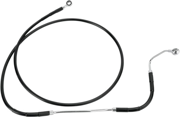 Drag Specialties - 17412936 - Brake Line - Front - Black - +8" ABS