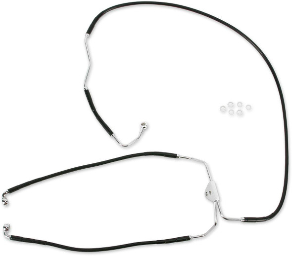 Drag Specialties - 17412939 - Brake Line - Front (Lower/Mid) - ABS - Black