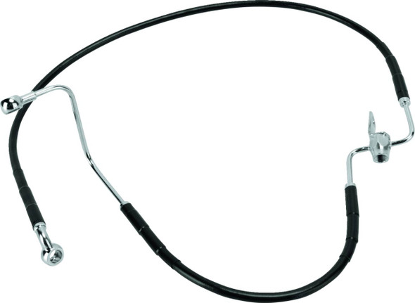 Drag Specialties - 17412945 - Brake Line - Rear - Black