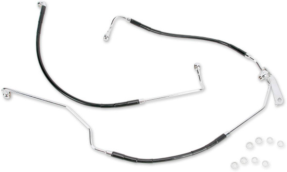 Drag Specialties - 17412943 - Brake Line - Rear - Black