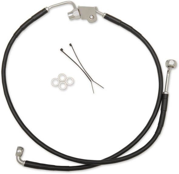 Drag Specialties - 17413850 - Brake Line - Rear - Black