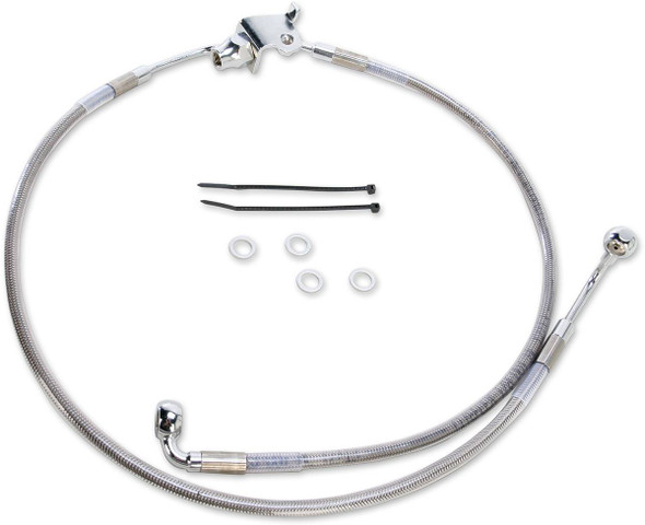 Drag Specialties - 17413849 - Brake Line - Rear - Stainless Steel
