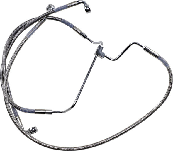 Drag Specialties - 17413977 - Brake Line - +4" - Stainless Steel