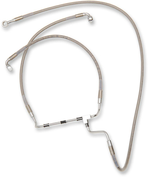 Drag Specialties - 17413983 - Brake Line - +10" - Stainless Steel