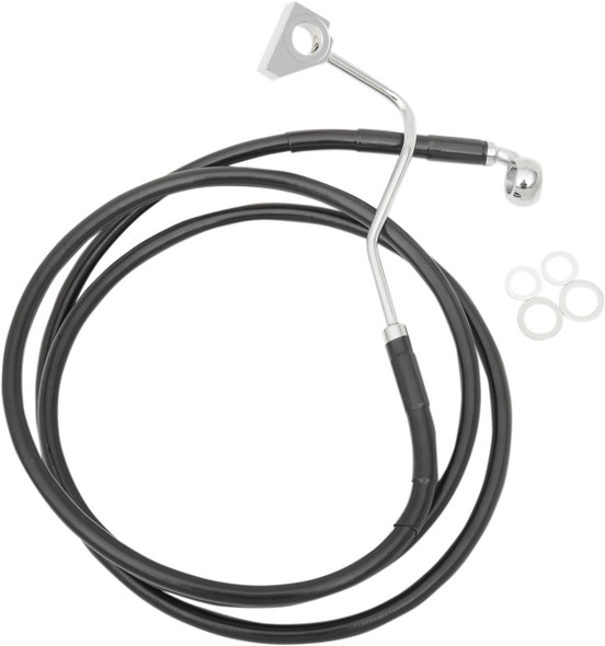 Drag Specialties - 17414504 - Brake Line - Front (Upper) - Black