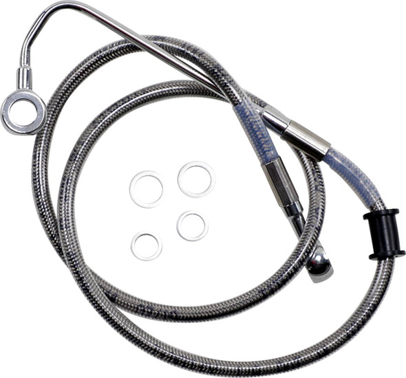 Drag Specialties - 17415755 - Brake Line - +2" - Stainless Steel - '15-'17 Softail