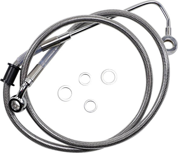 Drag Specialties - 17415769 - Brake Line - +10" - Stainless Steel - '15-'17 Softail