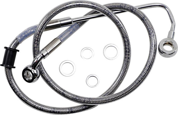 Drag Specialties - 17415765 - Brake Line - +2" - Stainless Steel - '15-'17 Softail