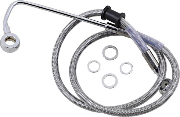 Drag Specialties - 17415777 - Brake Line - +2" - Stainless Steel - '15-'17 Softail