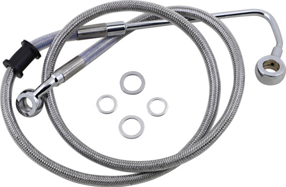 Drag Specialties - 17415779 - Brake Line - +6" - Stainless Steel - '15-'17 Softail