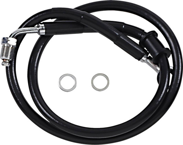 Drag Specialties - 17415796 - Brake Line - +4" - Black - '18-'22 Softail