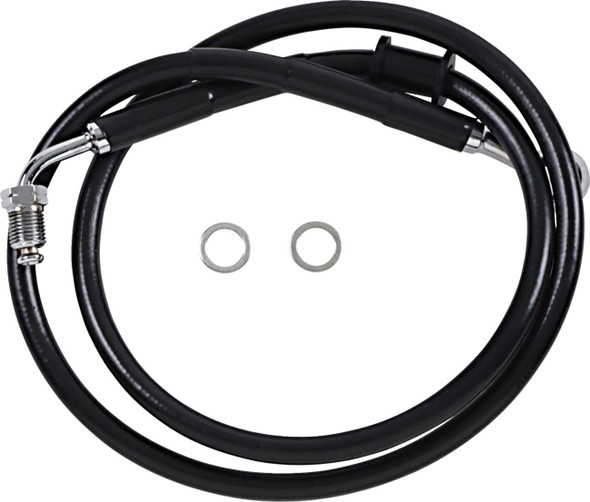 Drag Specialties - 17415799 - Brake Line - +10" - Black - '18-'22 Softail