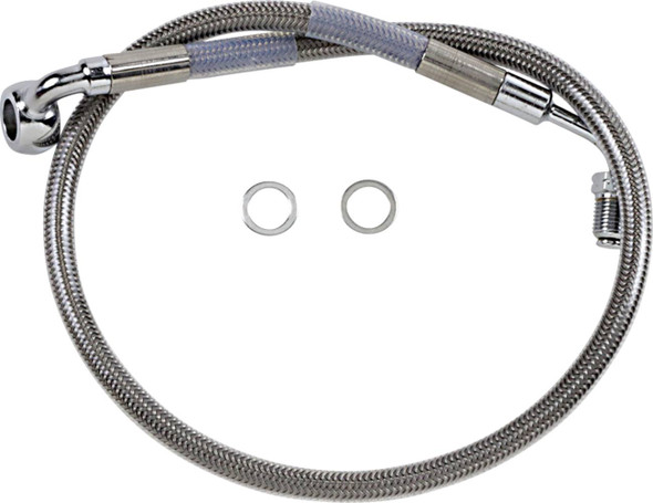 Drag Specialties - 17415800 - Brake Line - Front (Upper) - Stainless Steel