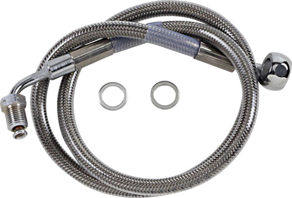 Drag Specialties - 17415803 - Brake Line - +6" - Stainless Steel - '18-'21 Softail