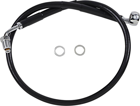 Drag Specialties - 17415807 - Brake Line - +2" - Black - '18-'21 Softail