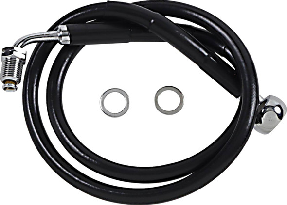 Drag Specialties - 17415809 - Brake Line - +6" - Black - '18-'21 Softail