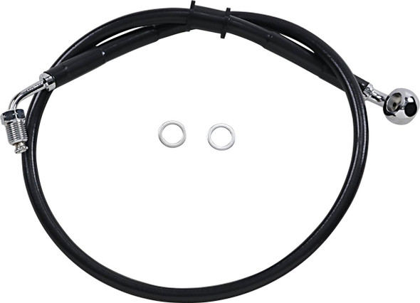 Drag Specialties - 17415820 - Brake Line - +4" - Black - '18-'21 Softail