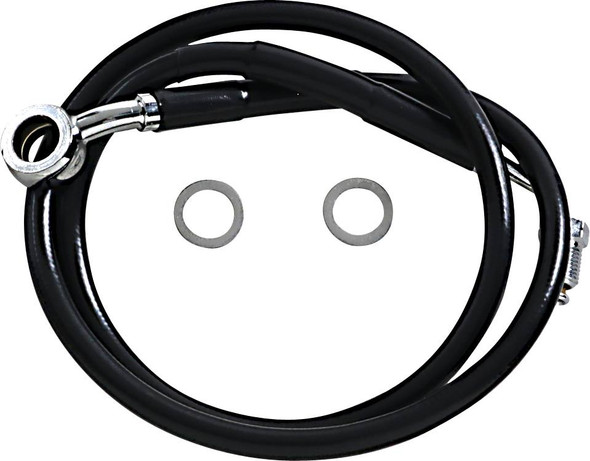 Drag Specialties - 17415835 - Brake Line - +10" - Black - '18-'22 Softail