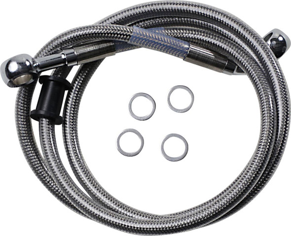 Drag Specialties - 17415837 - Brake Line - Front (Upper) - Stainless Steel