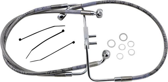 Drag Specialties - 17415841 - Brake Line - Front (Upper) - Stainless Steel