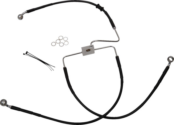 Drag Specialties - 17415851 - Brake Line - Front (Upper) - Black