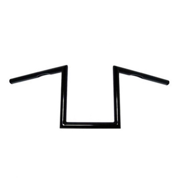 HardDrive - Traditional Z Handlebars - Black, Dimpled fits '82-Up applications
