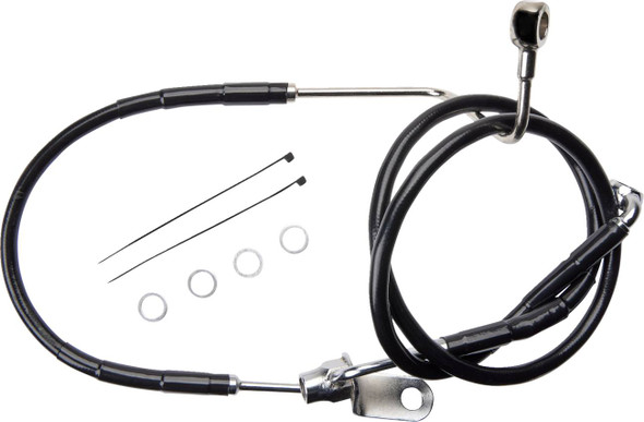 Drag Specialties - 17416353 - Brake Line - Rear - Non-ABS - Black