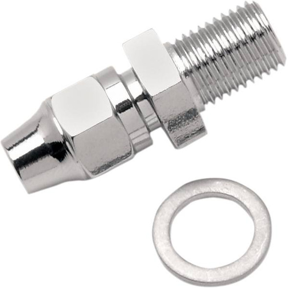 Drag Specialties - 17420063 - Brake Line Fitting - 3/8-24 - Straight